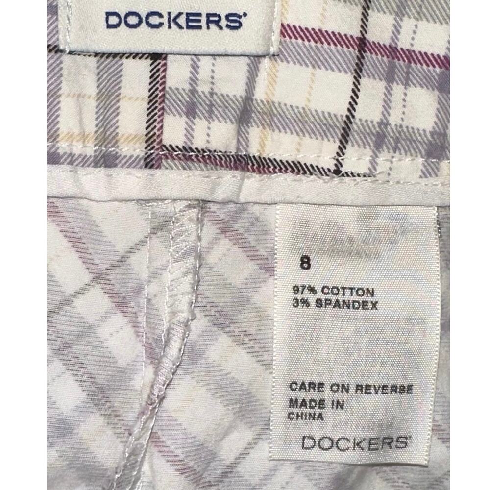 Dockers Plaid Skort Womens Size 8 Golf Tennis Casual Stretch - Picture 5 of 6